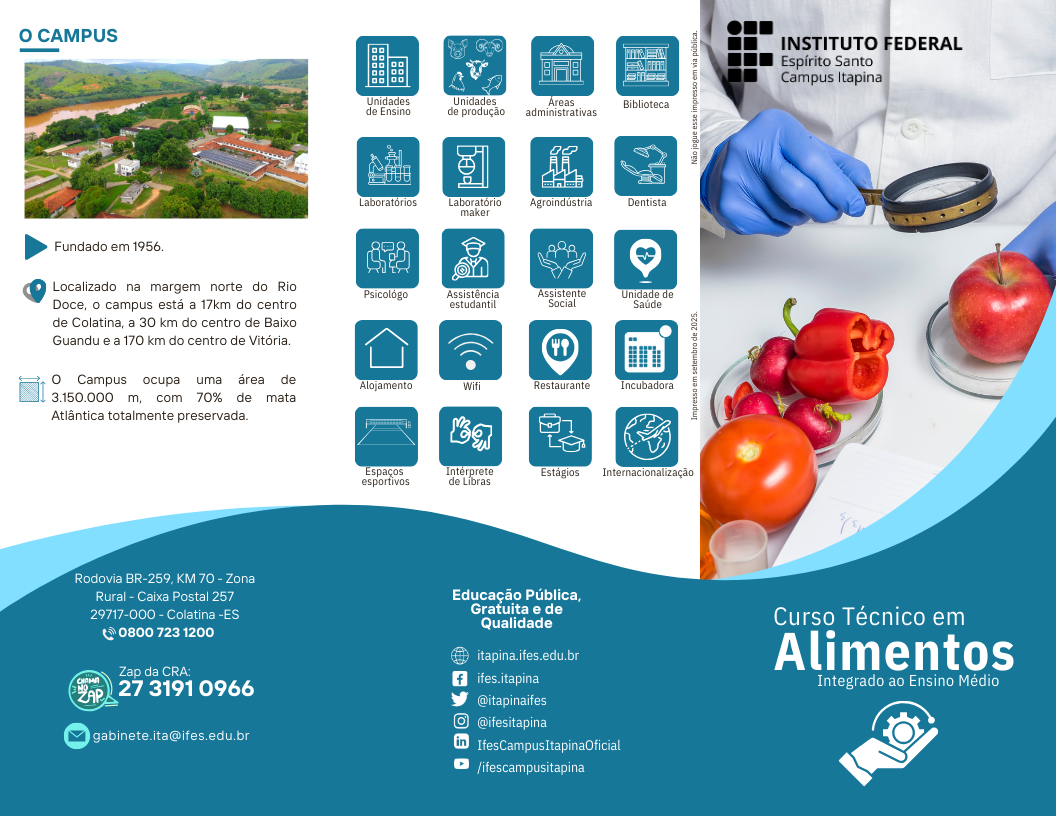TÉCNICO EM ALIMENTOS INTEGRADO 1