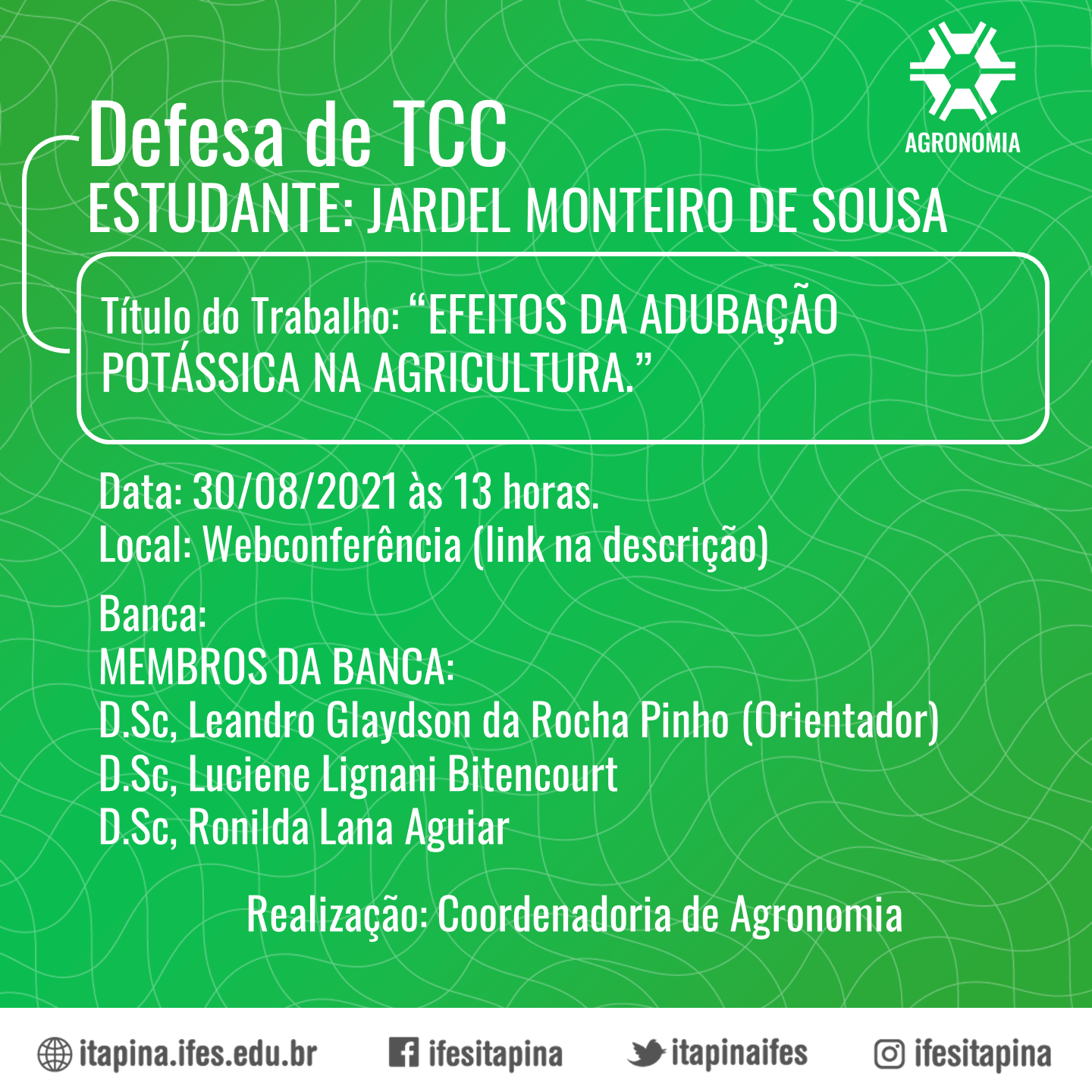 CCSE ITAPINA 107 2020 TCC AGRONOMIA JARDEL MONTEIRO DE SOUSA