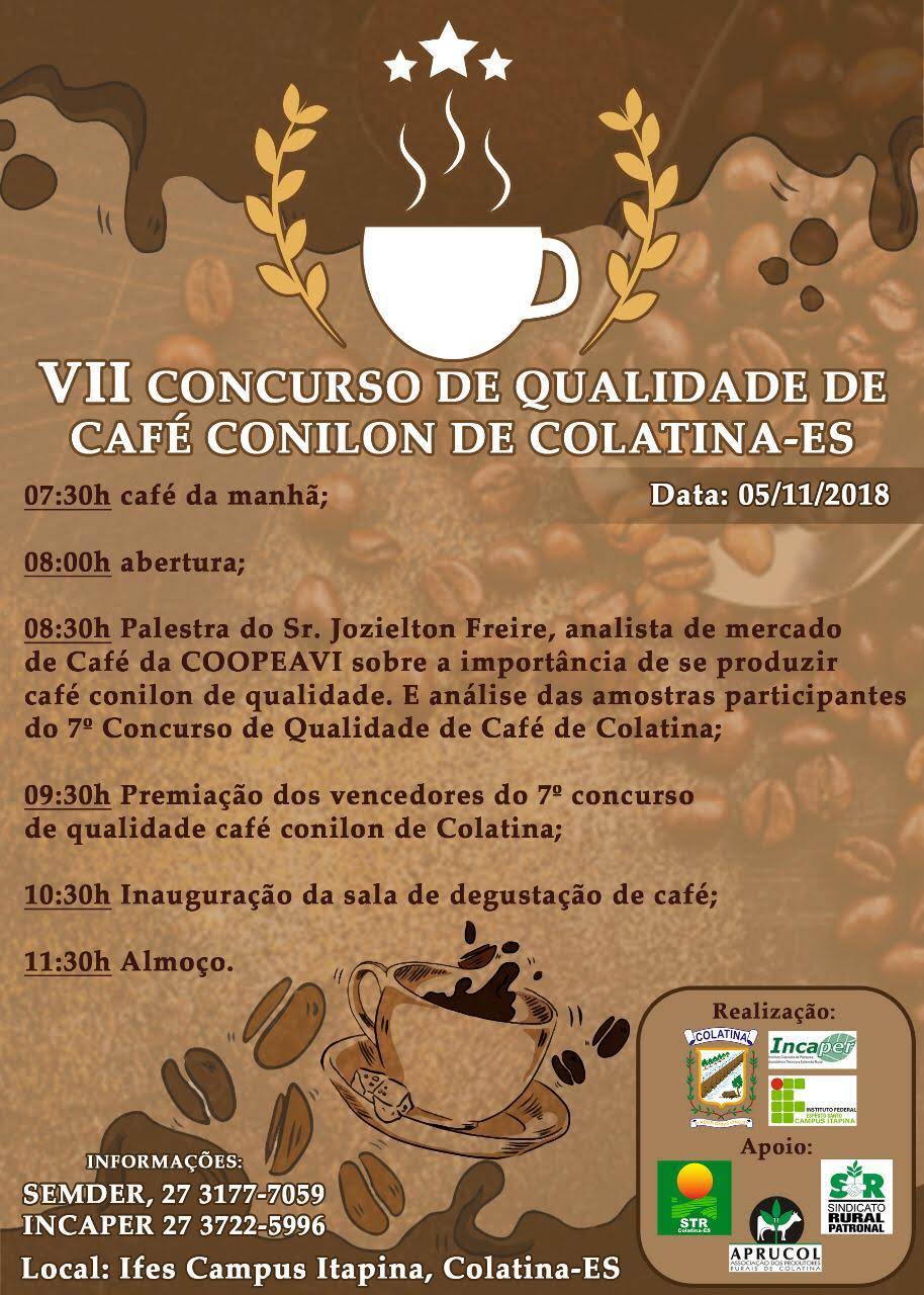 VII Concurso de Qualidade de Cafe Conilon de Colatina