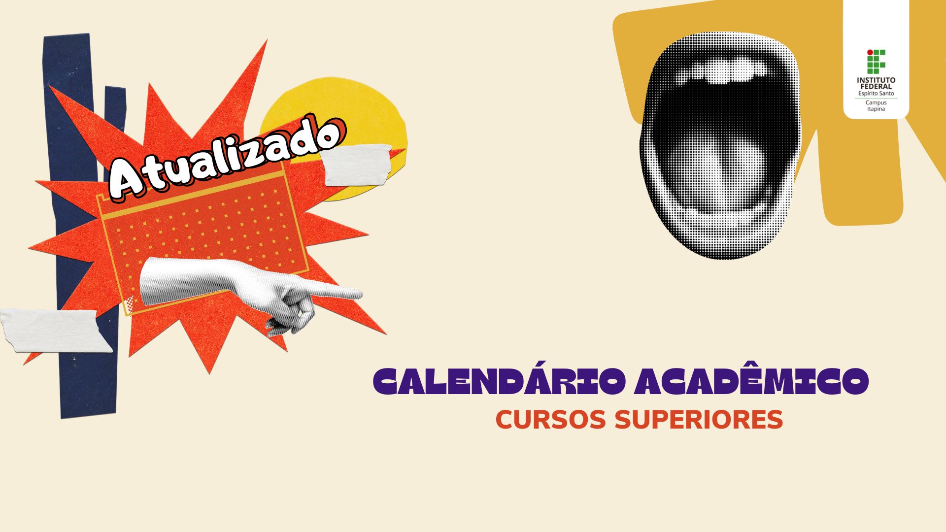 Novo calendário acadêmicos dos cursos superiores de 2024/2