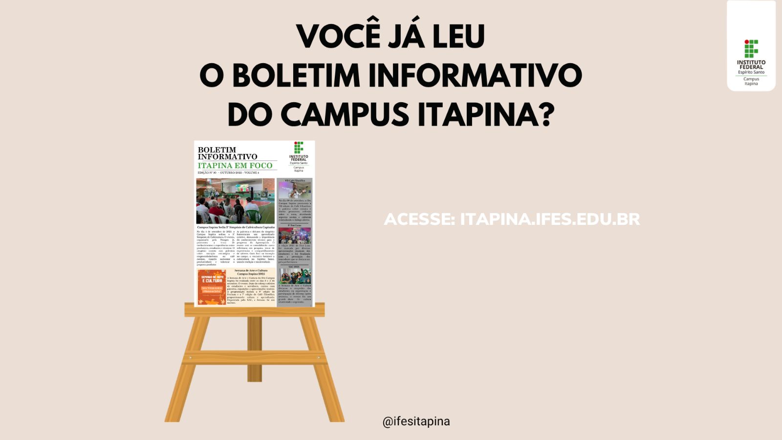 Boletim de Outubro já disponível