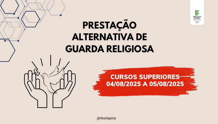 Prestação Alternativa de Guarda Religiosa 